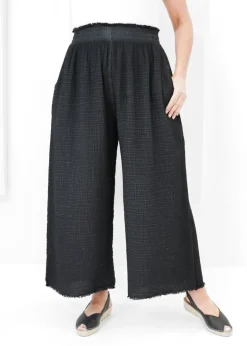 Pokoloko - Crinkle Drawstring Palazzo Pant - PLUS