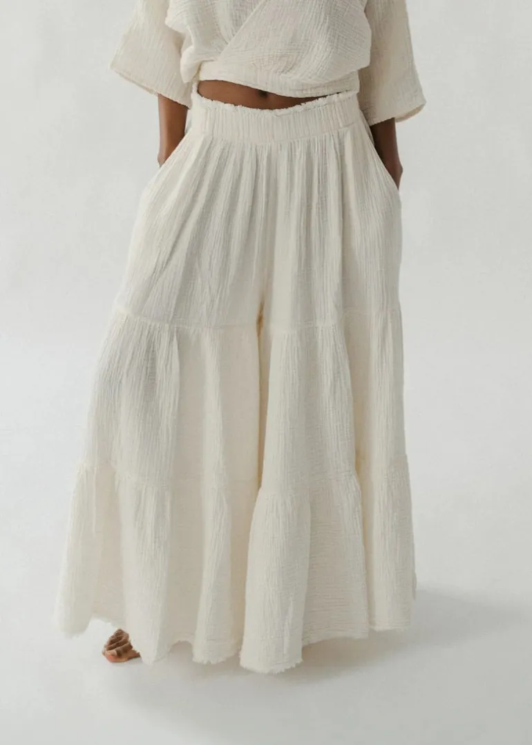 Pokoloko - Crinkle Skirt Pants