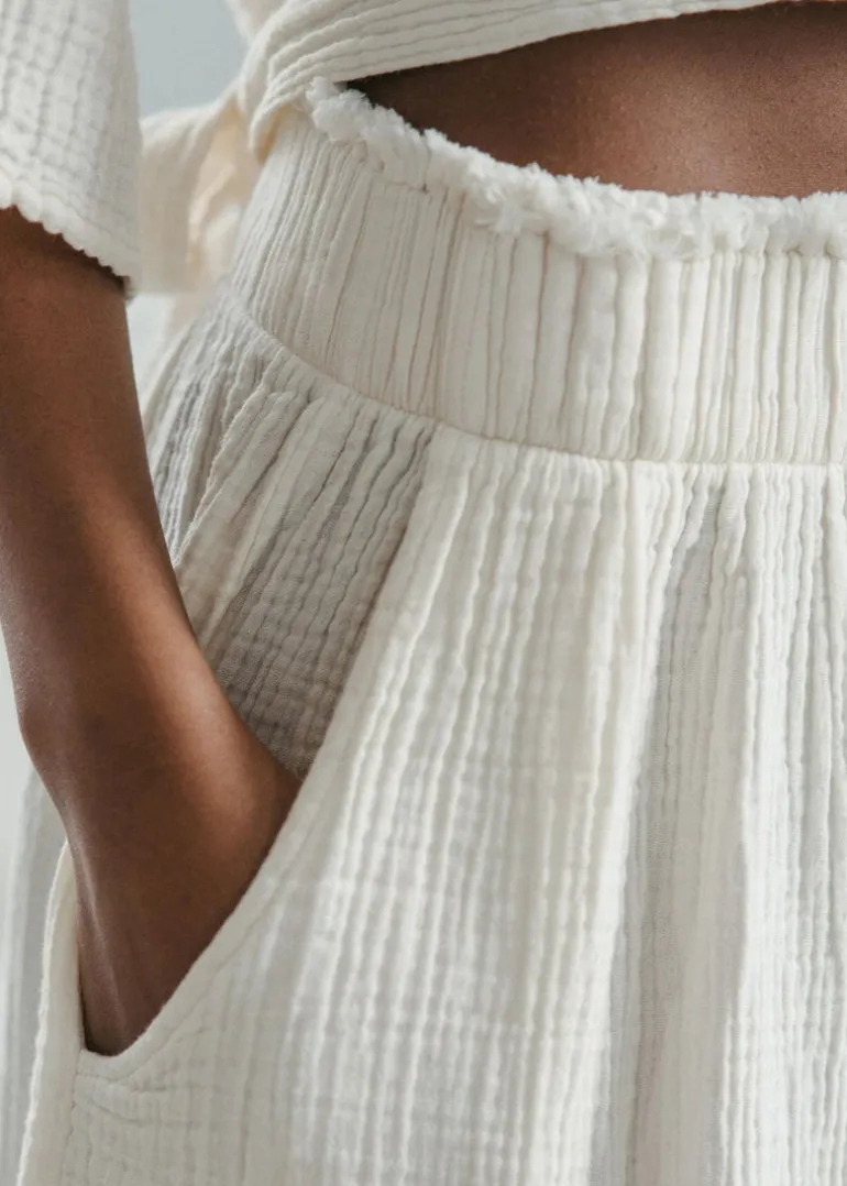 Pokoloko - Crinkle Skirt Pants