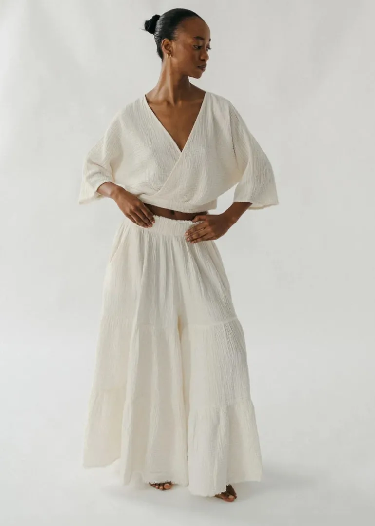 Pokoloko - Crinkle Skirt Pants