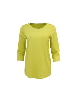 Pure - Bamboo Bateau Neck 3/4 Sleeve Top