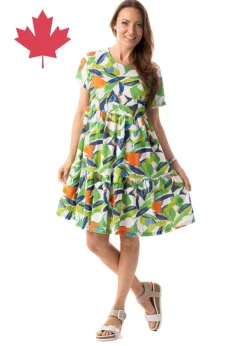 Pure - Mediterranean Tuscany Printed Tiered Dress - SALE