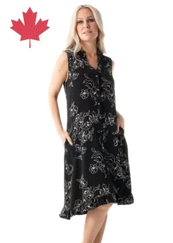 Pure - The Puffed Print Ruffle Dress - SALE