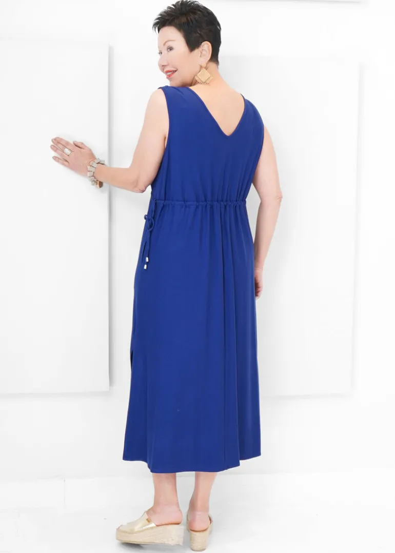 Pure - V-neck Drawstring Dress - SALE