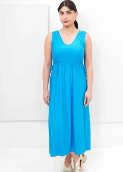 Pure - V-neck Drawstring Dress - SALE