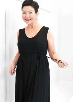 Pure - V-neck Drawstring Dress - SALE