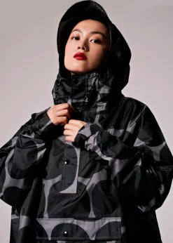 Rainkiss - Black Polka Dot Rain Poncho
