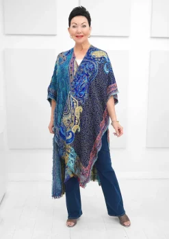 Rapti - Embroidered Long Ruana