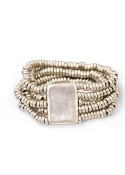 Seraglio - 5 Strand Metal Beaded Bracelet