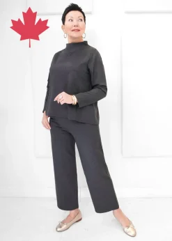 Shepherd's - Ponte Motion Mock Neck Top