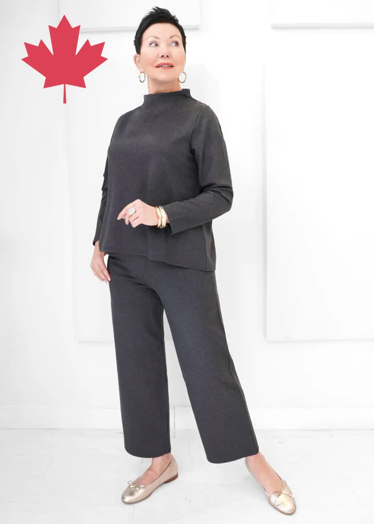 Shepherd's - Ponte Motion Mock Neck Top