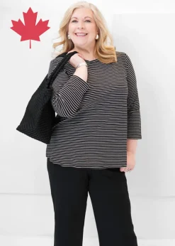 Shepherds- Terrific Tee 3/4 Sleeve Stripe