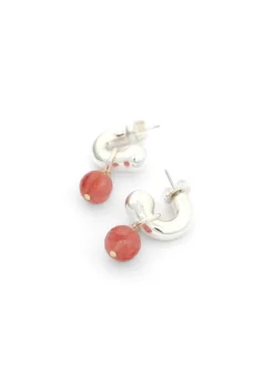 Simon Sebbag - Huggie Hoop Cherry Quartz Earring