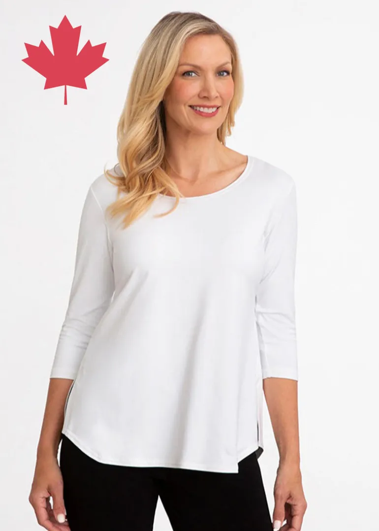Sympli - 3/4 Sleeve Go To Classic Tee - Basic Colors