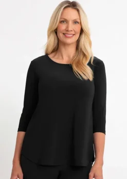 Sympli - 3/4 Sleeve Go To Classic Tee - Basic Colors