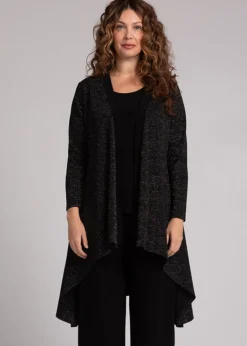 Sympli - Metallic Pique Flutter Duster Cardigan - SALE