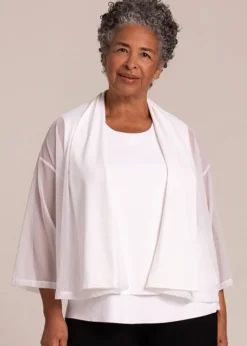 Sympli - Mezza Luna Mesh Cardigan - SALE