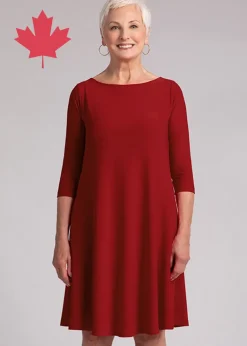 Sympli - Nu Trapeze 3/4 Sleeve Dress