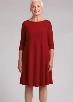 Sympli - Nu Trapeze 3/4 Sleeve Dress