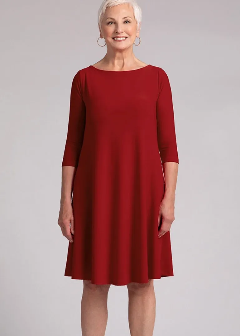Sympli - Nu Trapeze 3/4 Sleeve Dress