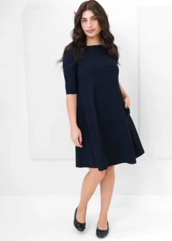 Sympli - Nu Trapeze Elbow Sleeve Dress