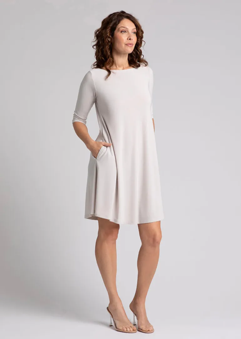 Sympli - Nu Trapeze Elbow Sleeve Dress