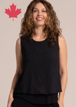 Sympli - Sleeveless Double Layer Shell Tank