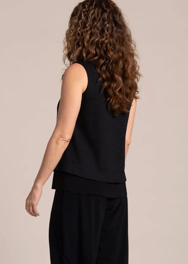 Sympli - Sleeveless Double Layer Shell Tank