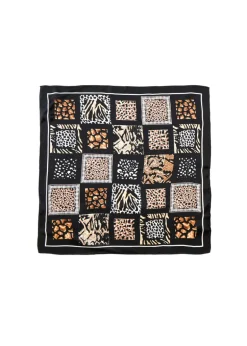 Tom & Eva - Animal Print Patchwork Silk Neckerchief
