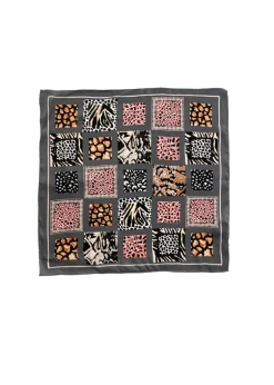 Tom & Eva - Animal Print Patchwork Silk Neckerchief