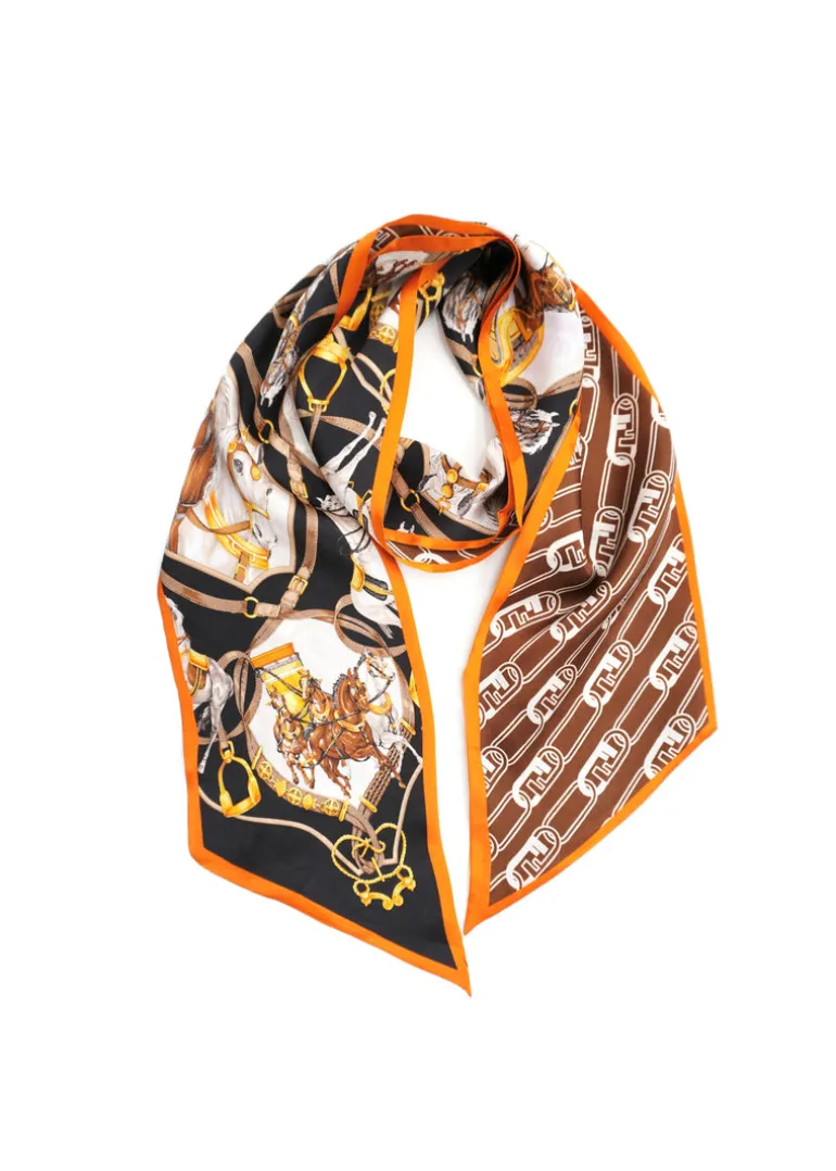 Tom & Eva - Equestrian Tie Silk Scarf