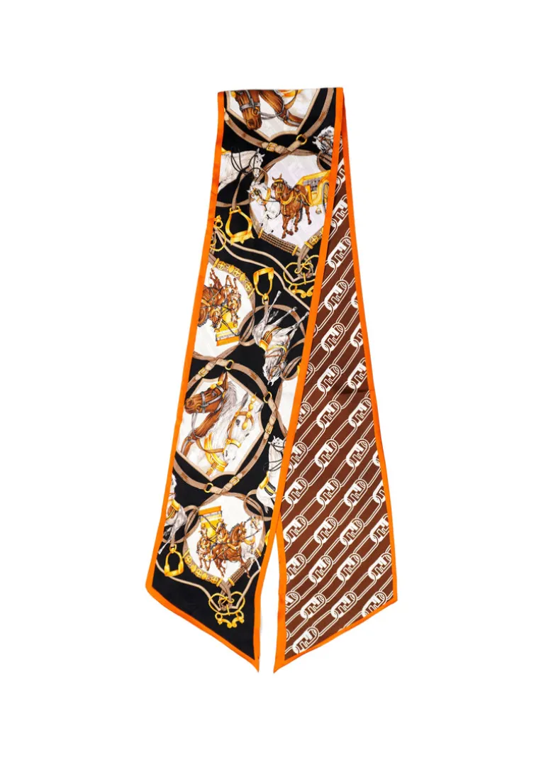 Tom & Eva - Equestrian Tie Silk Scarf