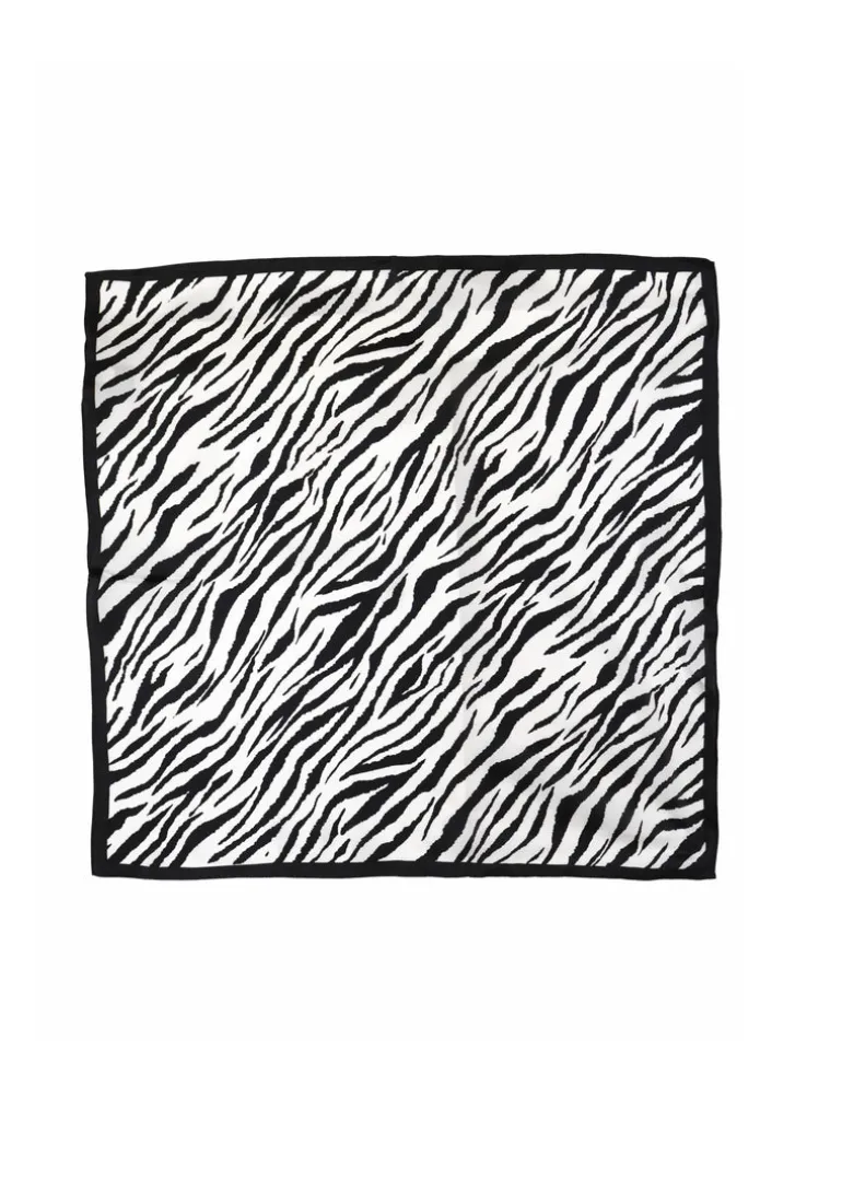 Tom & Eva - Zebra Print Silk Neckerchief