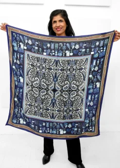 Tom & Eva -Reversible Vintage Paisley Scarf