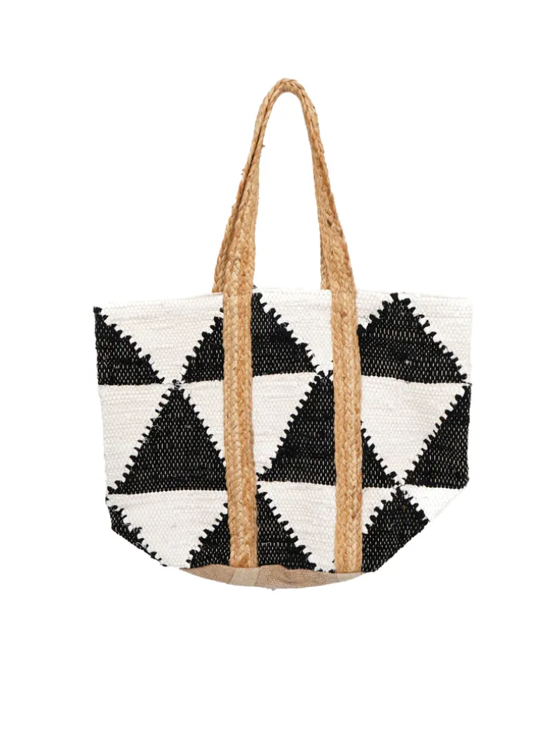 Venus - B&W Jute Tote Bag