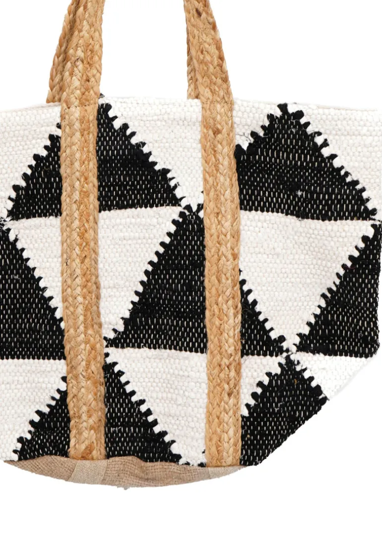 Venus - B&W Jute Tote Bag