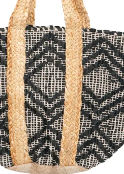 Venus - Diamond Weave Jute Tote Bag
