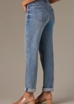 Wit & Wisdom - Gemma Mid-rise Girlfriend Jean