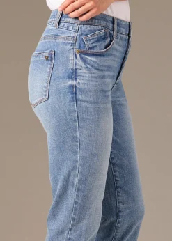 Wit & Wisdom - Logan High Rise Vintage Skinny Jeans with Distressed Hem
