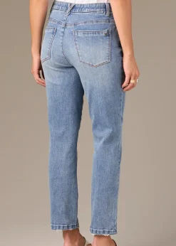 Wit & Wisdom - Logan High Rise Vintage Skinny Jeans with Distressed Hem