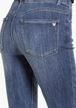 Wit & Wisdom - Logan High Waist Raw Hem Skinny Crop Jeans