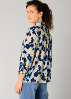 Yest - Ragin 3/4 Sleeve Printed Blouse - SALE