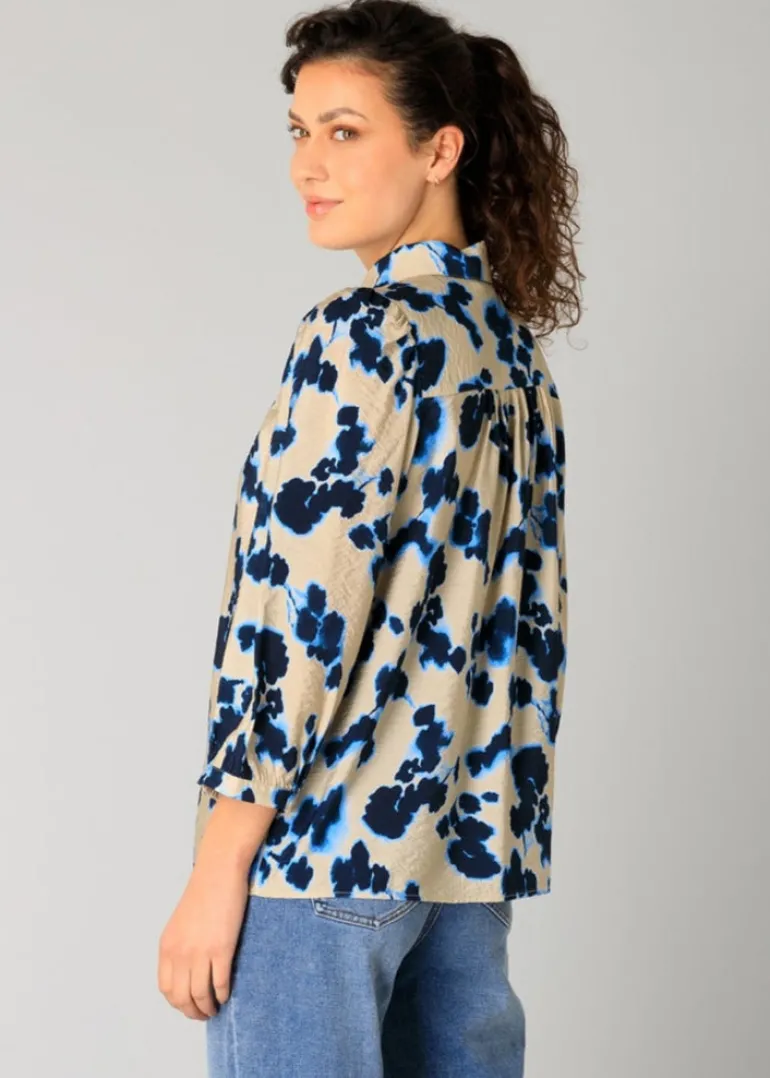 Yest - Ragin 3/4 Sleeve Printed Blouse - SALE