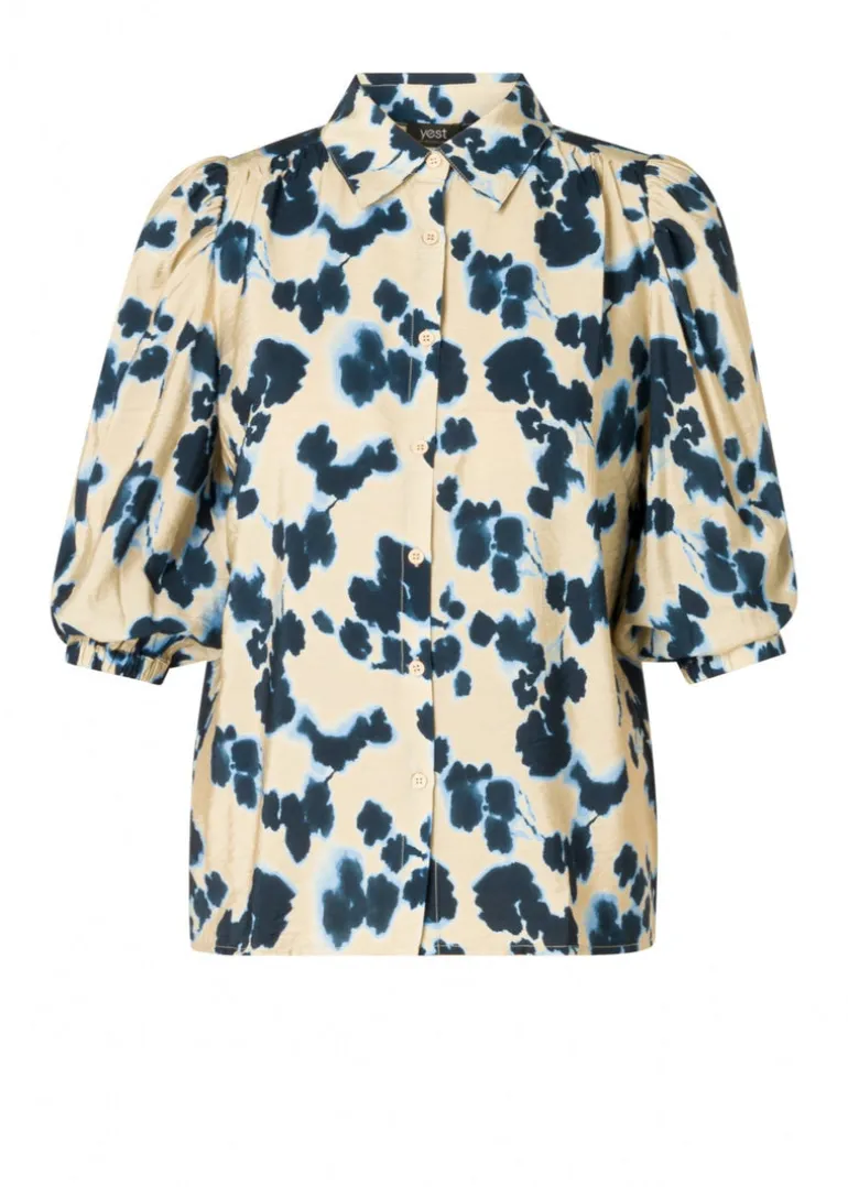 Yest - Ragin 3/4 Sleeve Printed Blouse - SALE