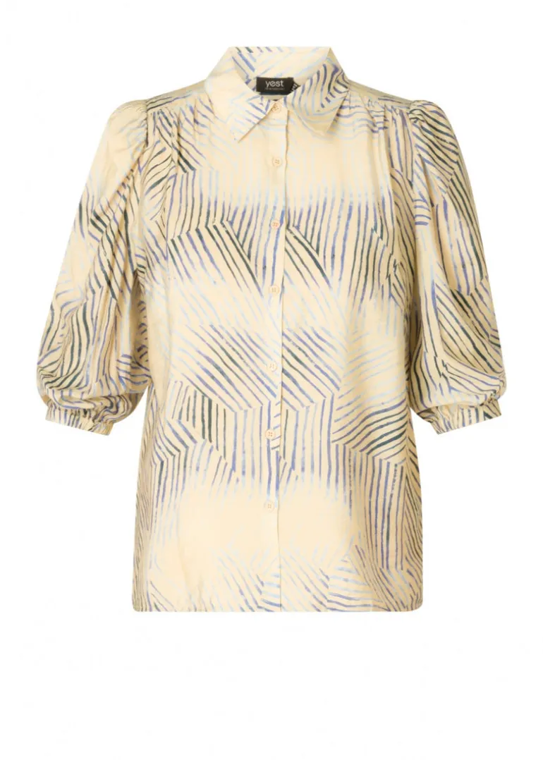 Yest - Ragin 3/4 Sleeve Printed Blouse - SALE