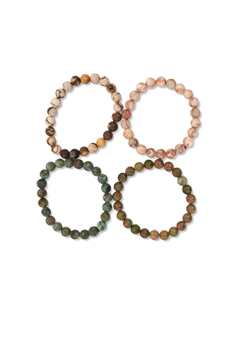 Zenn - Semi Precious Bracelets Set of 4
