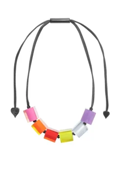 Zsiska - Colorful Cube Bead Necklace