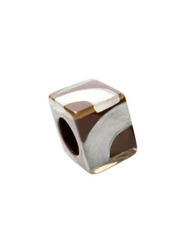 Zsiska - Metallic Circle Cube Bead - PRE ORDER