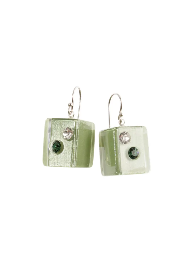 Zsiska - Sparkle Cube Earrings - PRE ORDER